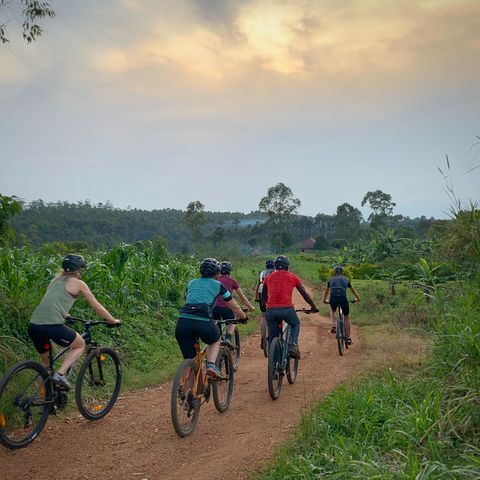 Mountainbiken in Oeganda