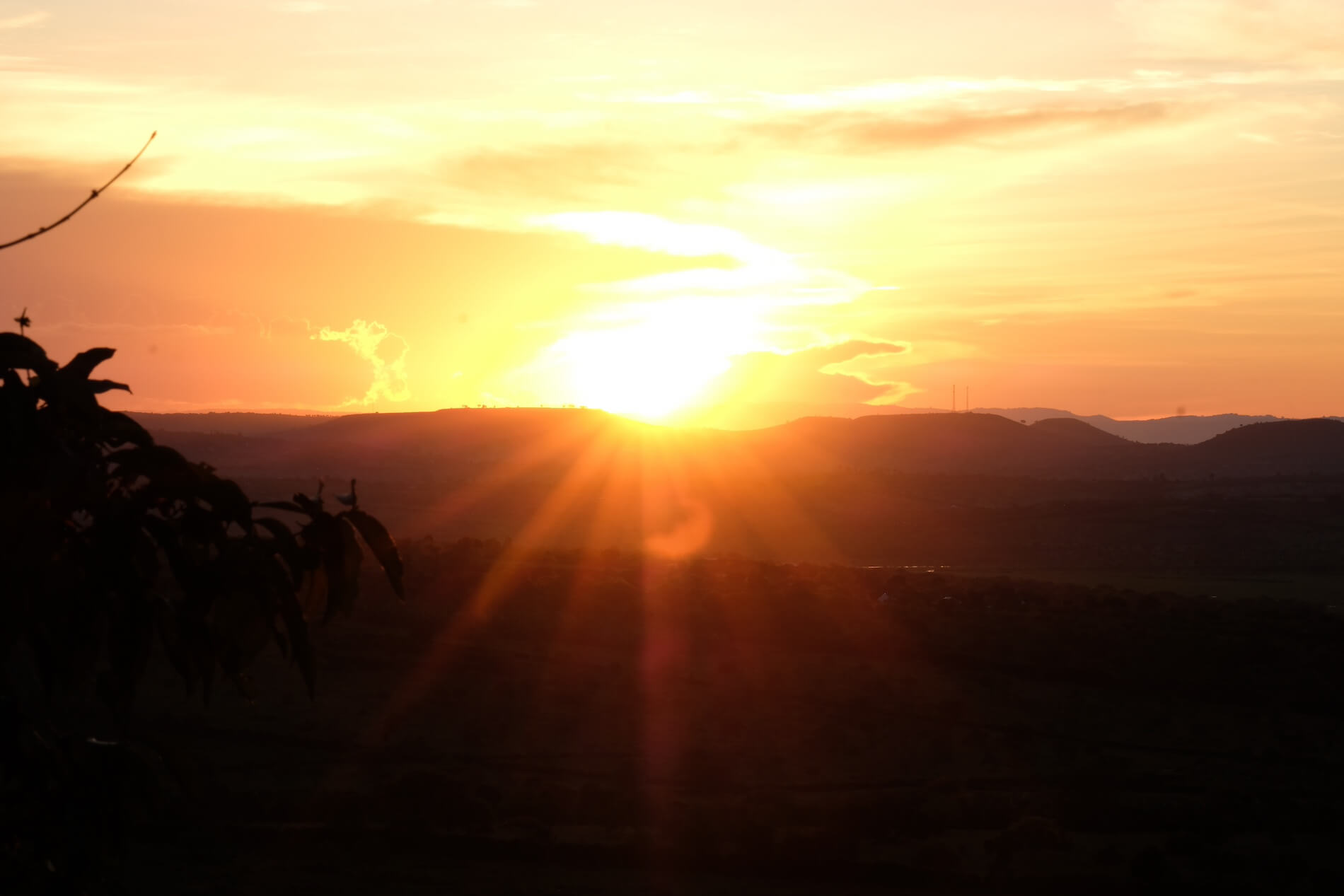 Zonsondergang Oeganda